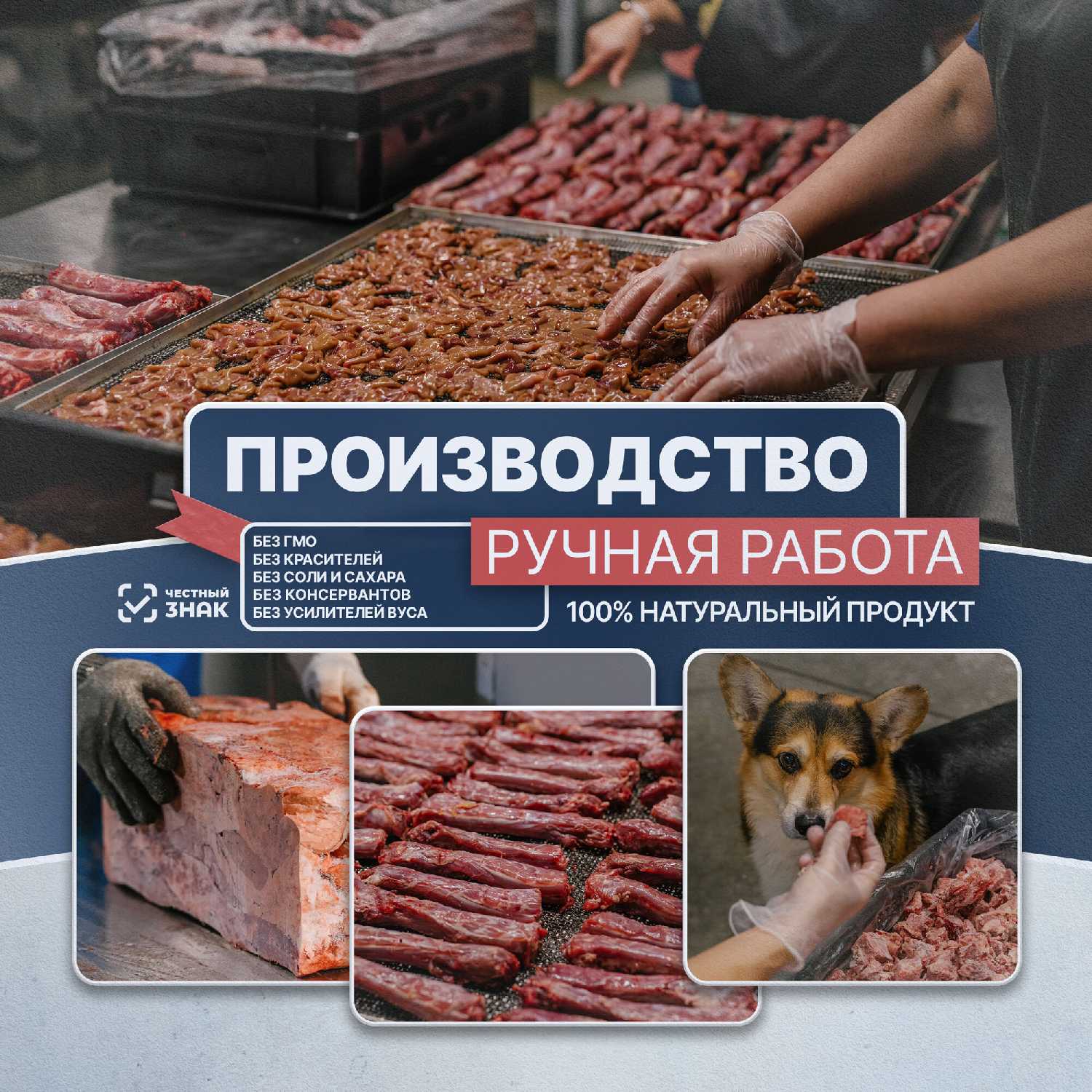 Натуральное сушёное лакомство для собак Семенники говяжьи (чипсы) фотография 3