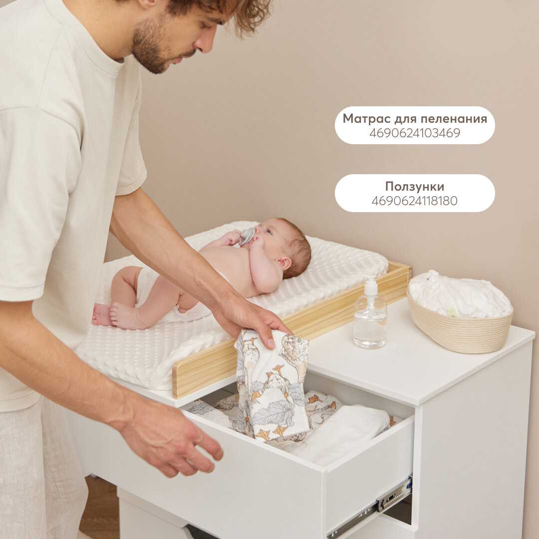 Комод FIOKI Комод с пеленальным столом FIOKI V2 (91037) фотография 13