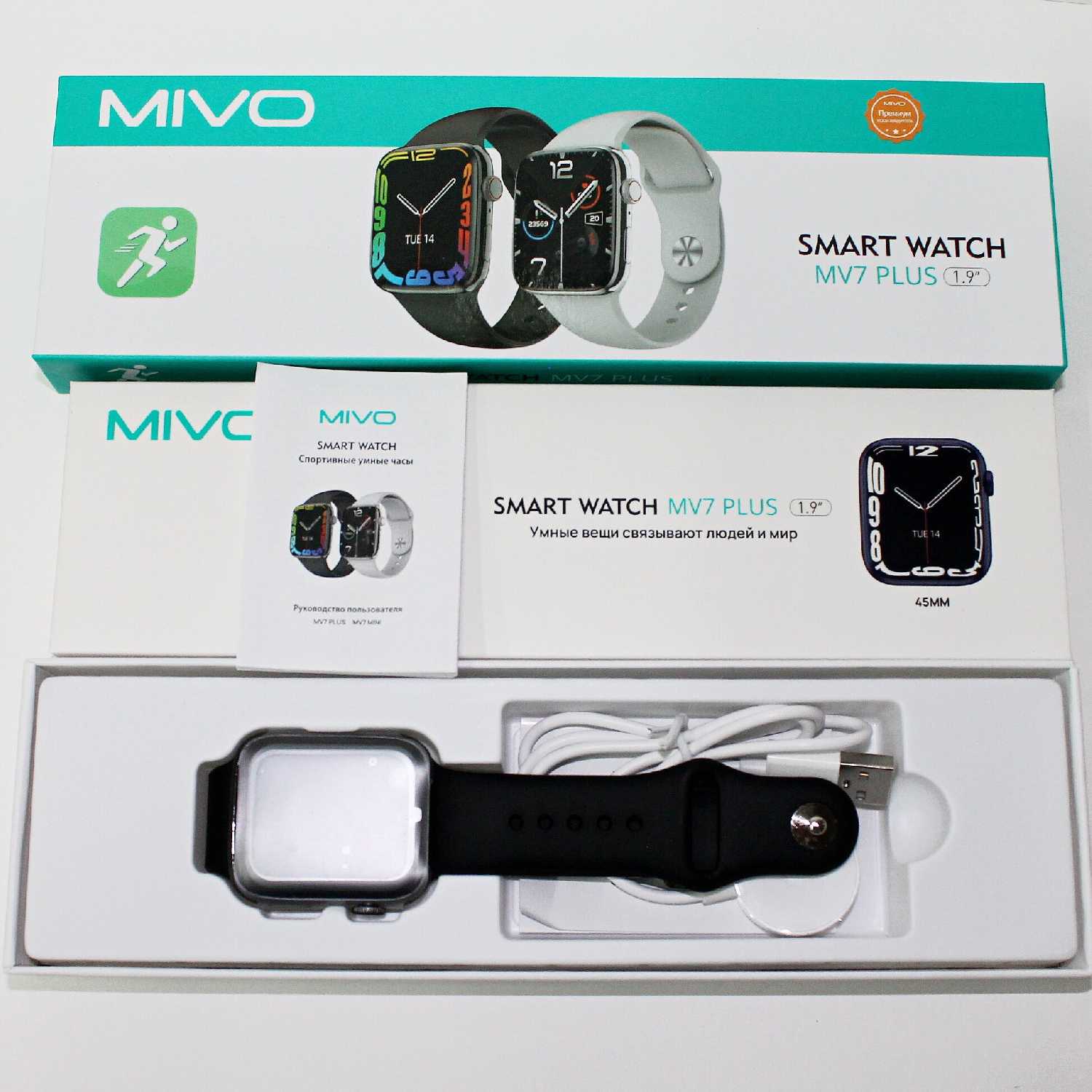 Умные смарт часы Mivo MV7 PLUS NFC фотография 8