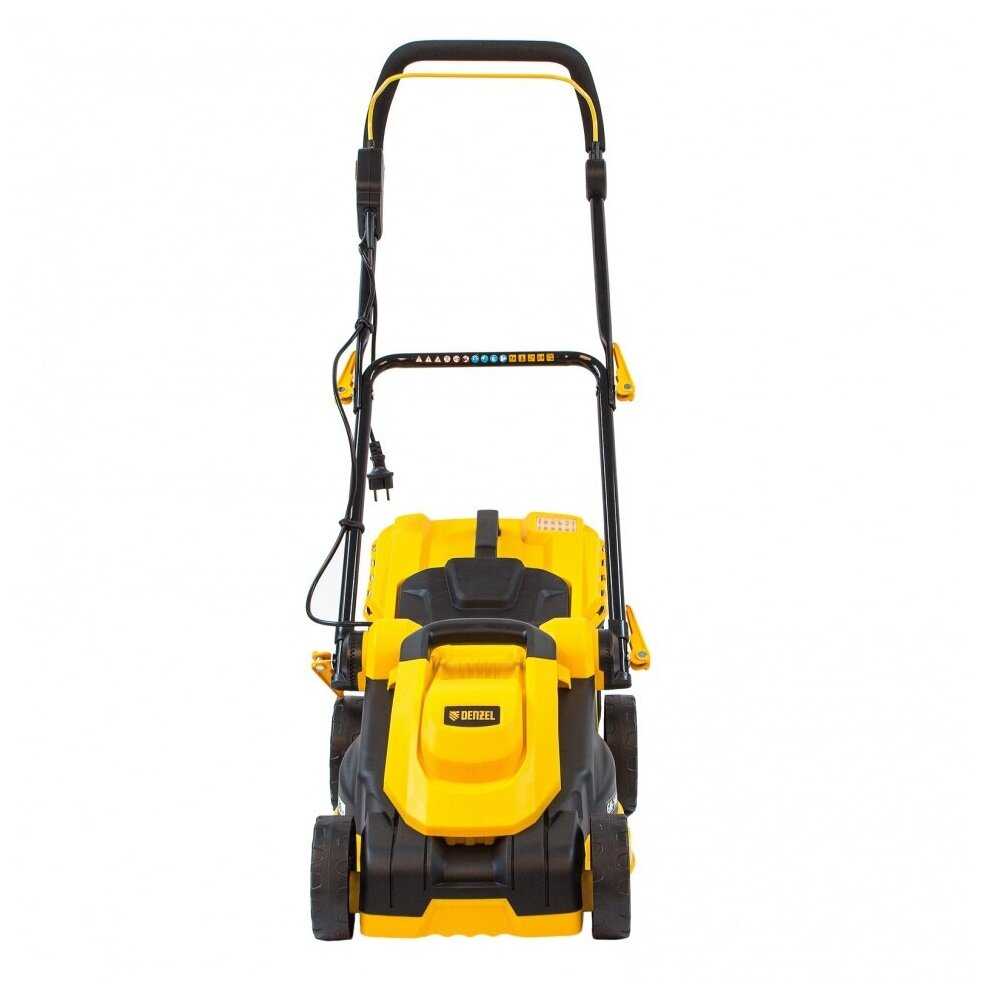 Электрическая газонокосилка Denzel GM-1600 (96616) фотография 13