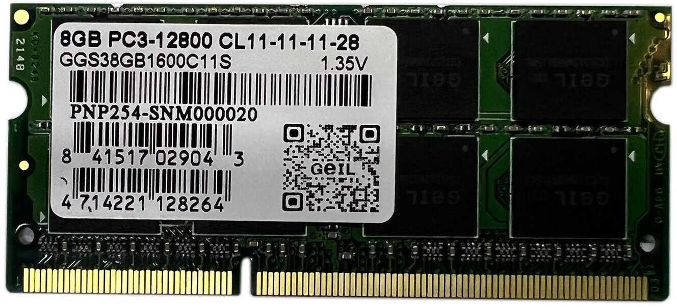 Оперативная память GeIL 8 ГБ DDR3L SODIMM (GGS38GB1600C11SC) фотография 4