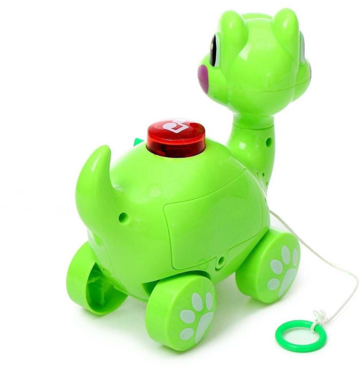 Музыкальная игрушка Маленький динозаврик , звук, свет, цвета микс 2710199827 фотография 4