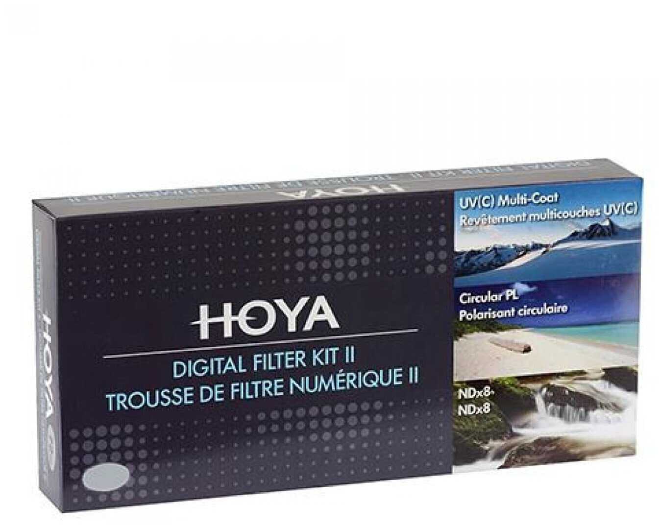 Комплект светофильтров Hoya DIgital filter kit: UV (C) HMC Multi, PL-CIR, NDX8 (40.5mm) фотография 1