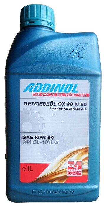 Масло трансмиссионное ADDINOL Getriebeol GX 80W-90 фотография 1