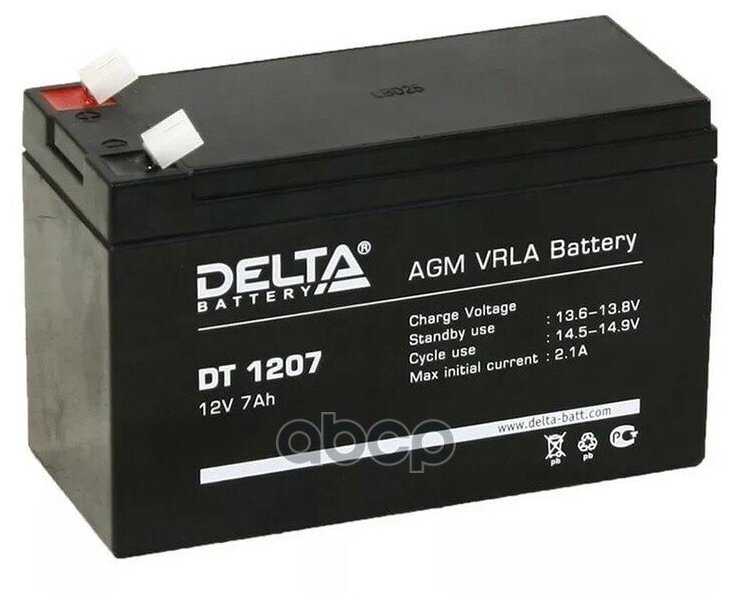 Аккумуляторная батарея DELTA Battery DT 1207 (12В) фотография 1