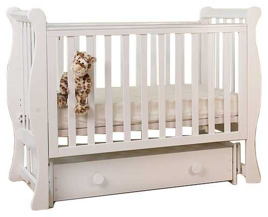 Кроватка ЛЕЛЬ (Кубаньлесстрой) Лаванда АБ 21.2, классическая, поперечный маятник