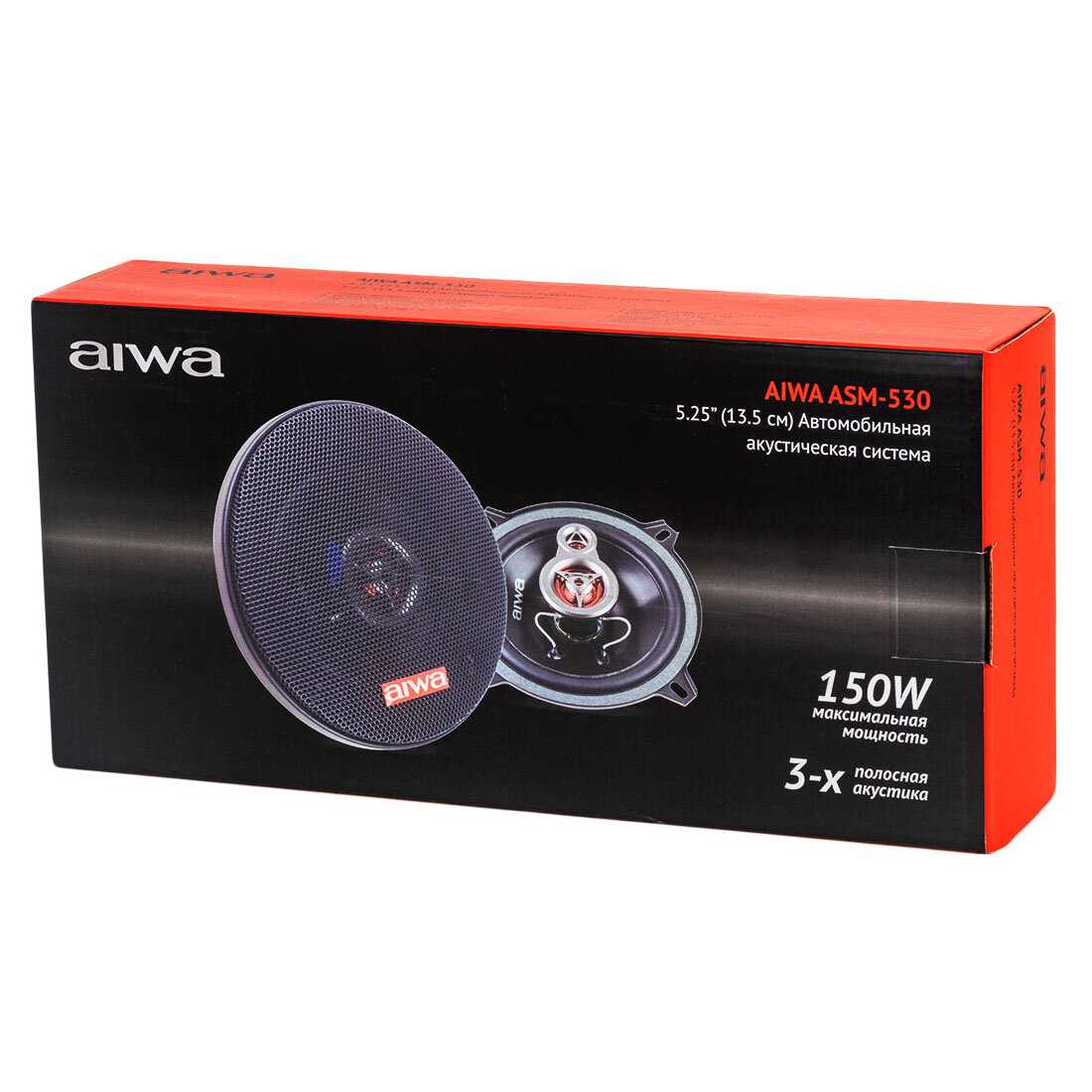 Коаксиальная акустика AIWA ASM-530 [13 см, 5 дюймов, 150Вт, 90 дБ, 3-полосная] фотография 5
