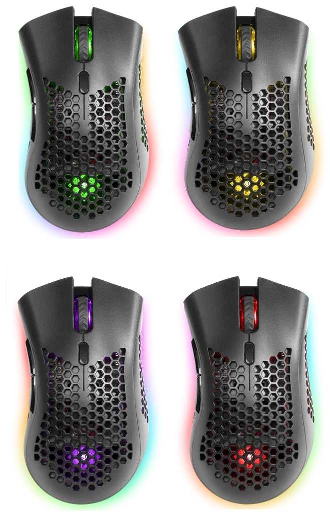 Игровая мышка для компьютера Defender Warlock RGB 8 кнопок 2400 dpi фотография 2