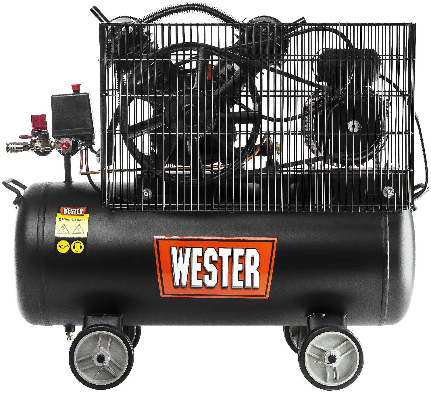 Компрессор масляный Wester WBK2200/50PRO, 50 л, 2.2 кВт фотография 2