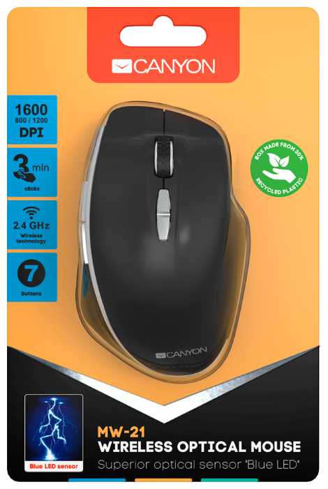 Беспроводная компактная мышь Canyon MW-21 фотография 5