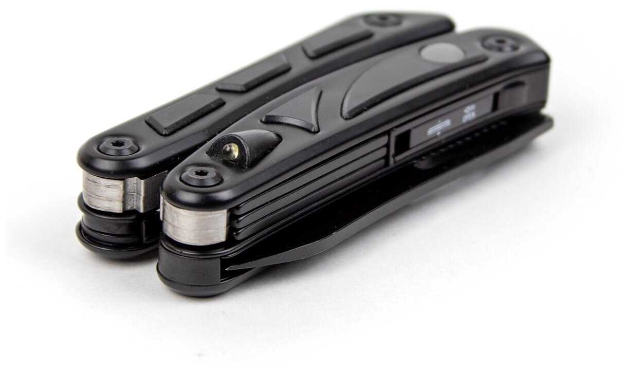 Мультитул Pirat H2086, черный, 8 инструментов фотография 1