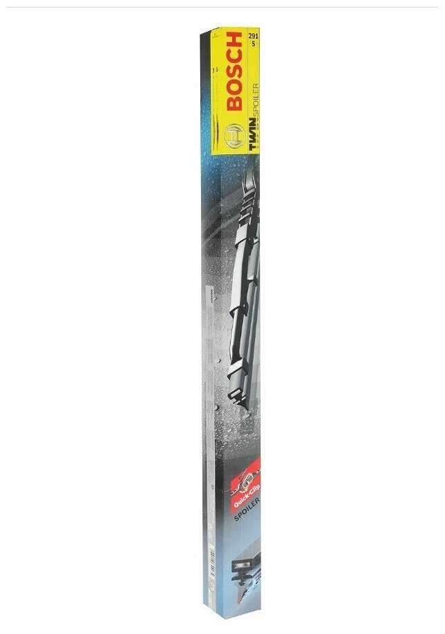 Щетка стеклоочистителя каркасная Bosch Twin Spoiler 291S, 2 шт. фотография 5