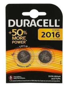Батарейка литиевая Duracell CR2016-2BL фотография 8