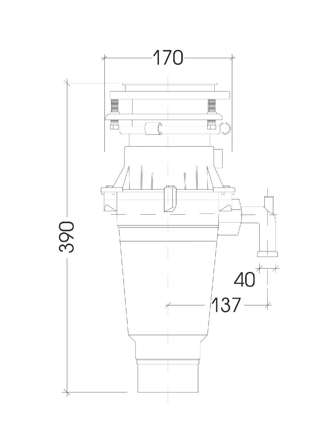 Бытовой измельчитель WASTE FIGHTER F-42 Premium Pro Max фотография 17