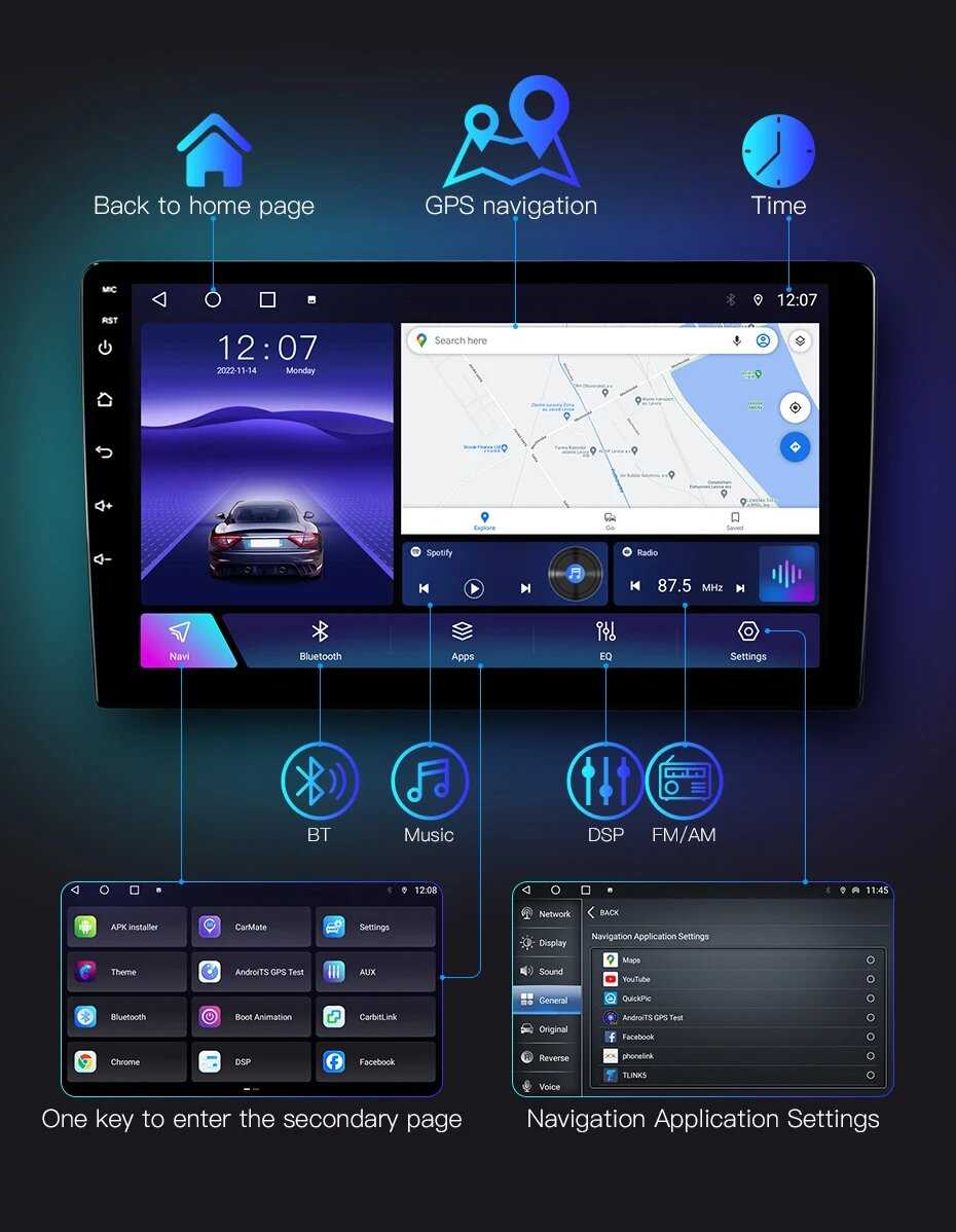 Автомагнитола Магнитола 2 Din Android (TS10) фотография 15