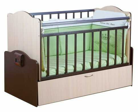 Кроватка Daka Baby Укачай-ка 2, классическая, поперечный маятник