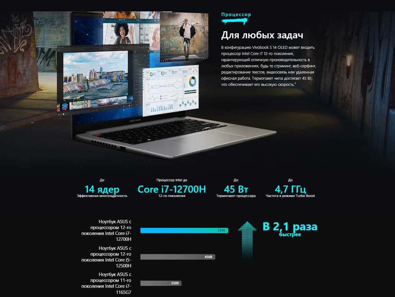 Ноутбук ASUS VivoBook S 14 OLED (M3402) фотография 10