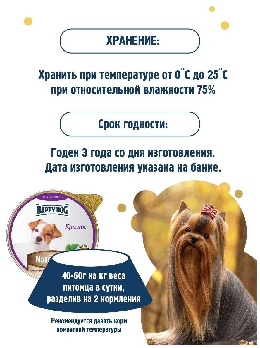 Корм для собак Happy Dog NaturLine (при чувствительном пищеварении, кролик) фотография 3