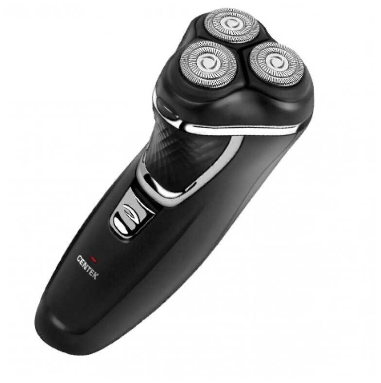 Электробритва Centek CT-2176, 3 Вт, роторная, 3 плавающие головки, АКБ, черная