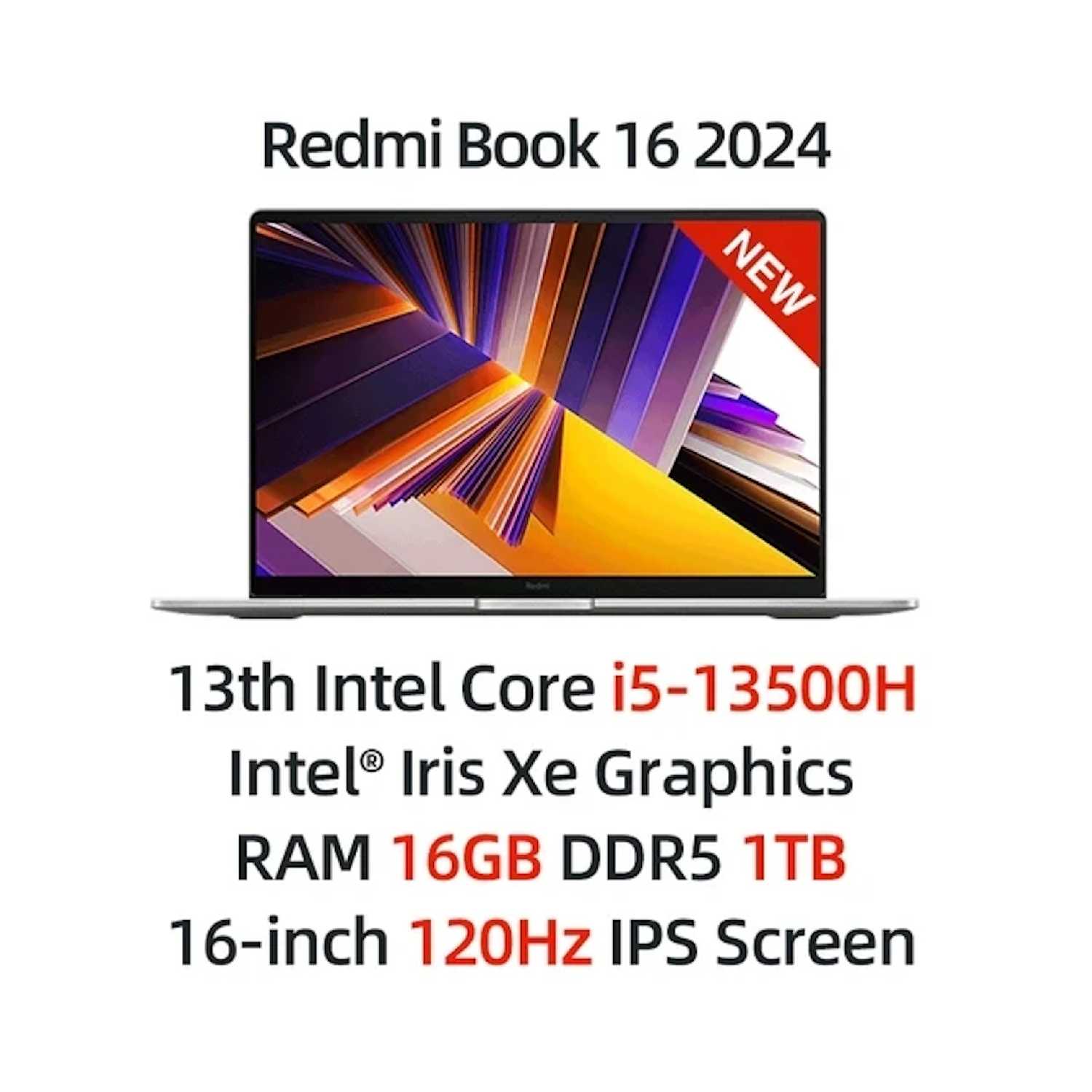 Ноутбук Xiaomi Redmi Book 2024 (Intel Core i5 16Gb/1Tb Intel Iris Xe Graphics/Windows 11 PRO) (JYU4578CN(PRO)) фотография 6