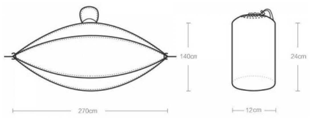 Гамак Zaofeng, светло-зеленый фотография 3
