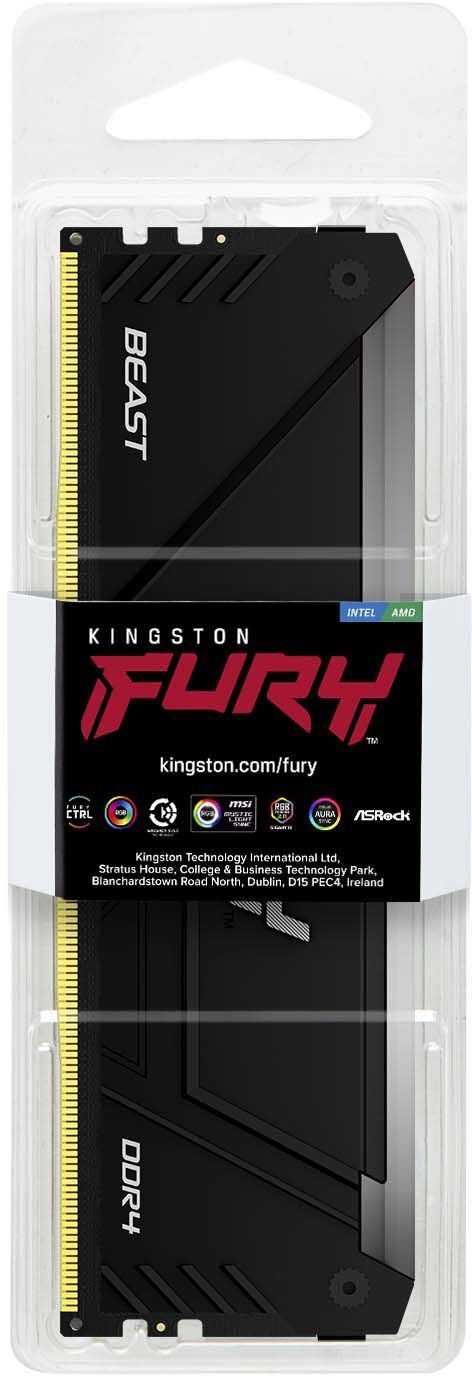 Модуль памяти Kingston FURY Beast 8GB DDR4 2666MHz (KF426C16BB/8) фотография 8