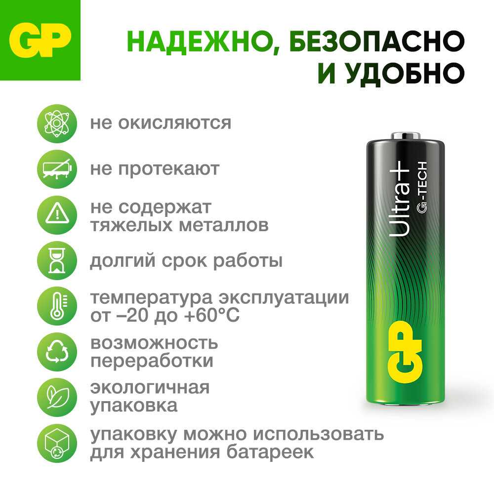 Батарейки G-TECH 15AUPA (8 шт) фотография 3