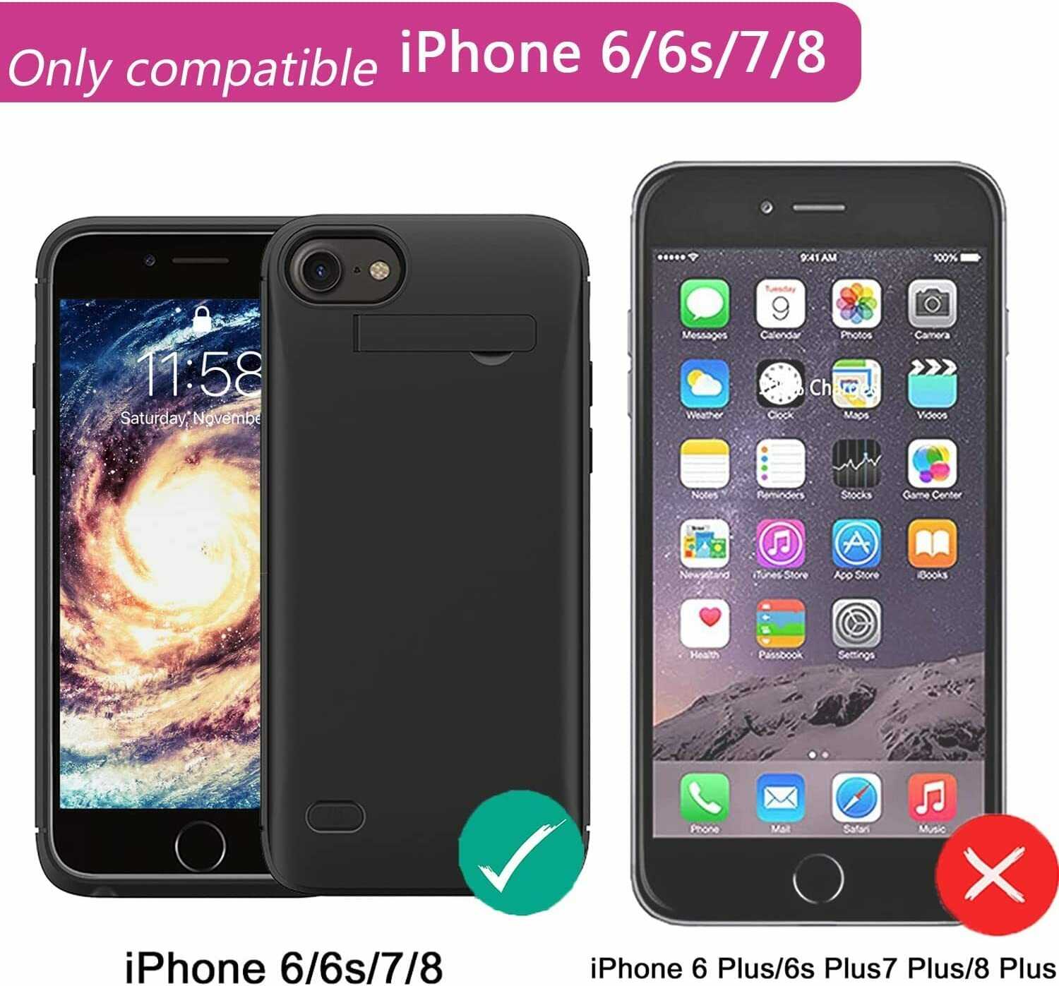 Чехол аккумулятор для iphone 6 6s 7 8 SE 2020 SE (3,5200 мАч) фотография 1