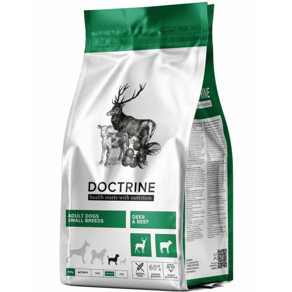 корм для собак DOCTRINE с телятиной и олениной фотография 10
