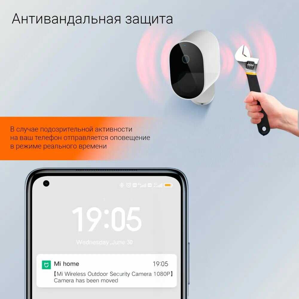 Муляж камеры видеонаблюдения Xiaomi Wireless Outdoor Security Camera (MWC14) фотография 17