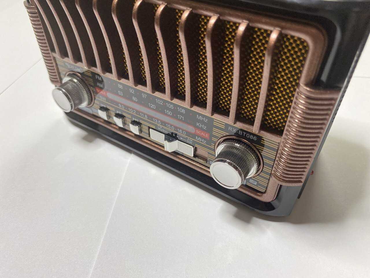 Ретро радиоприемник MyLatso портативный радио плеер (Bluetooth FM USB MP3 TF SD) фотография 20