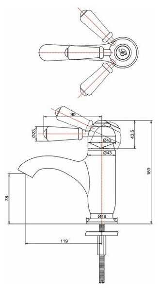 Смеситель Burlington CH22 фотография 1