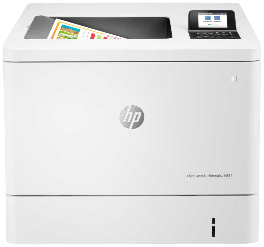 Принтер лазерный HP Color LaserJet Enterprise M554dn фотография 1