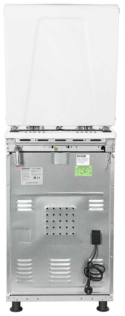 Газовая плита NORDFROST GG 5061 W (50 литров, авторозжиг конфорок, газ-контроль духовки) фотография 26