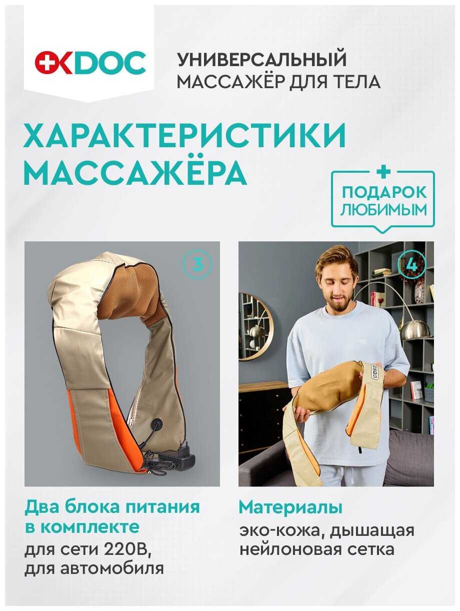Электрический массажер OKDOC Массажер (10в1) фотография 5