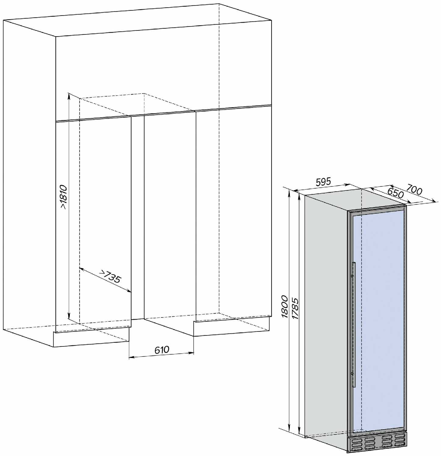 Винный шкаф Libhof Sommelier SMD-165 black