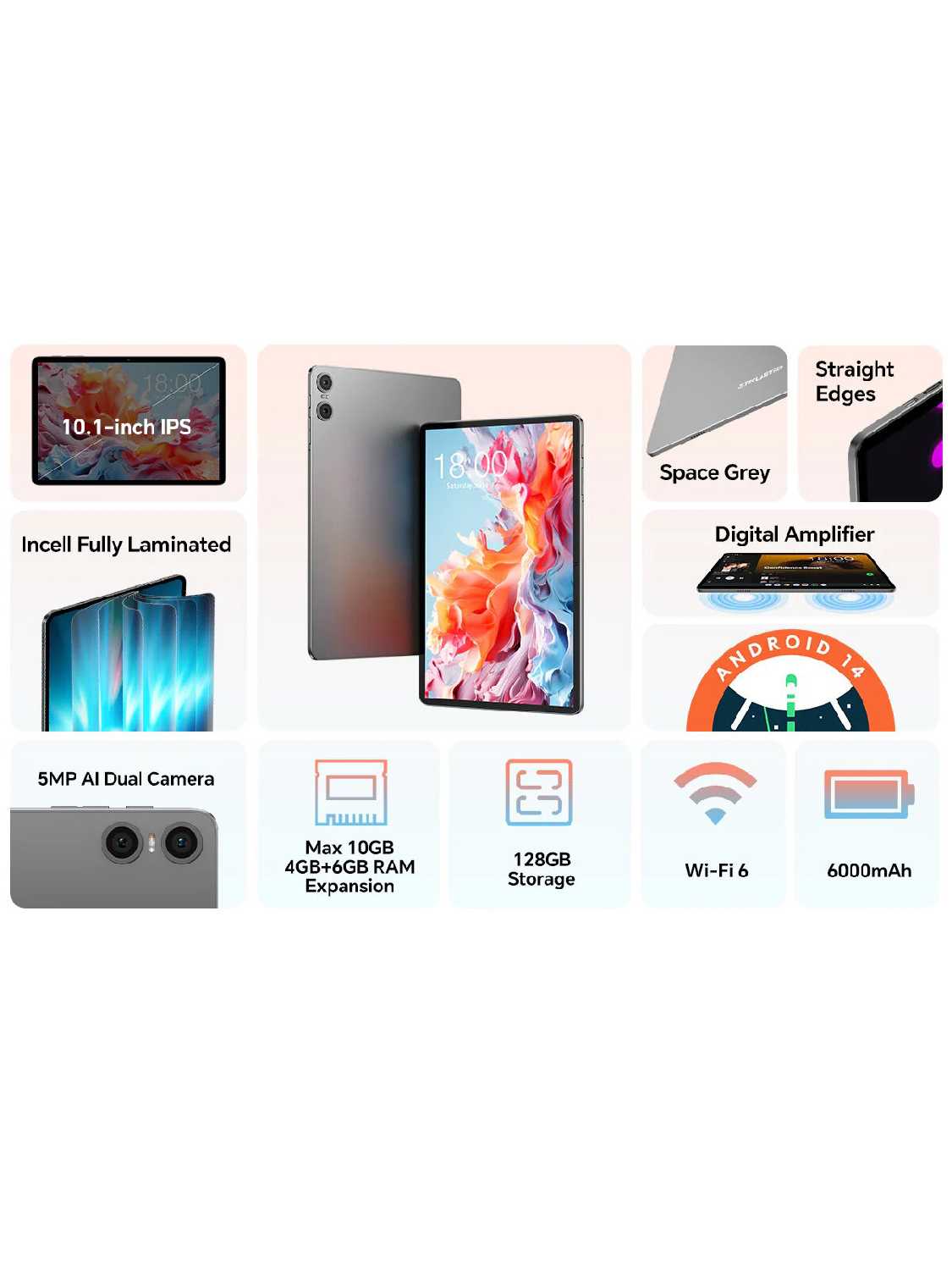 Планшет Teclast P30T A523 (1.8) 8C RAM4Gb ROM128Gb 10.1