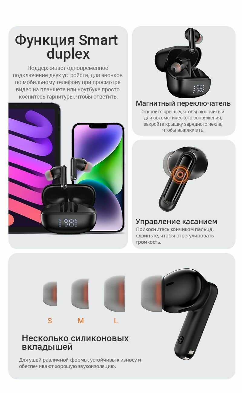Беспроводные наушники ACEFAST W1 фотография 1