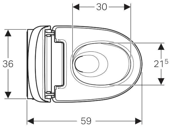 Унитаз-биде подвесной GEBERIT AquaClean Mera Comfort 146.214.11.1 с горизонтальным выпуском фотография 5