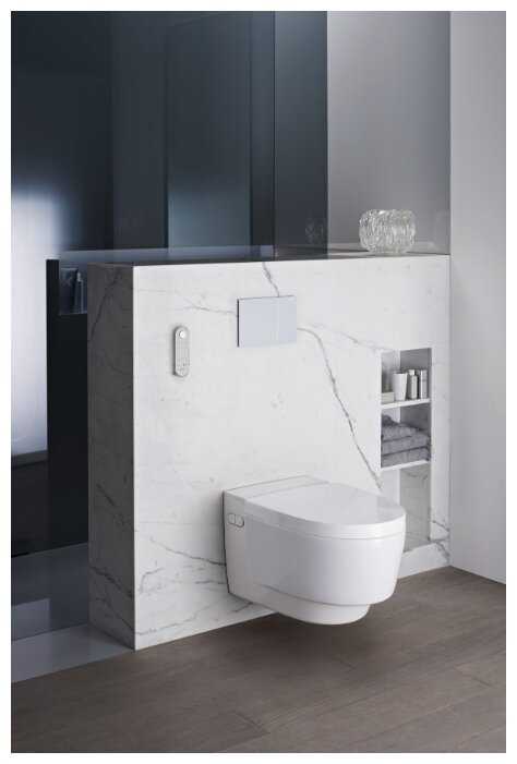 Унитаз-биде подвесной GEBERIT AquaClean Mera Comfort 146.214.11.1 с горизонтальным выпуском фотография 6