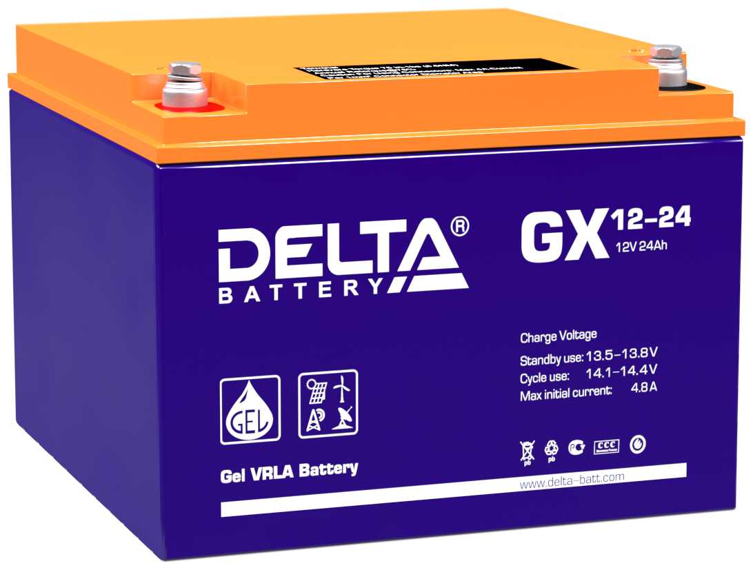 Аккумуляторная батарея DELTA GX 12-24 (12В)