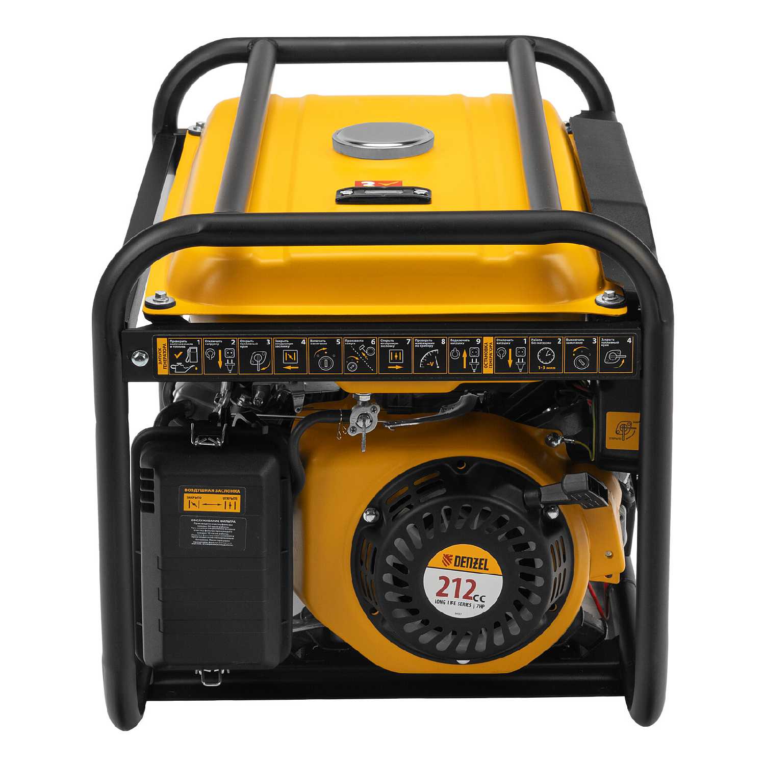 Генератор бензиновый Denzel PS-33E 3,3 кВт, 230В, электростартер (94537) фотография 12