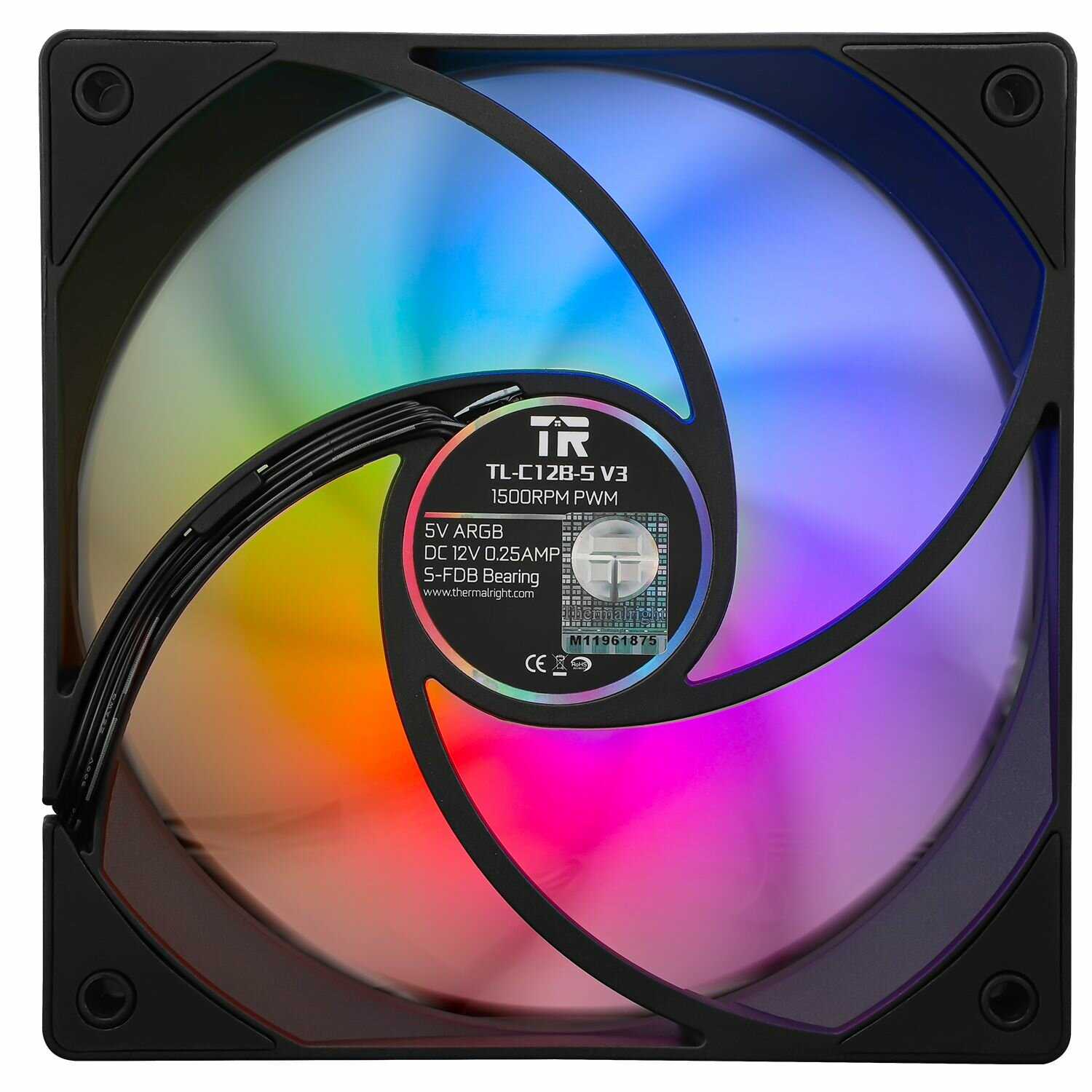 Корпусный вентилятор Thermalright TL-C12W-S V3 (3шт.) фотография 2
