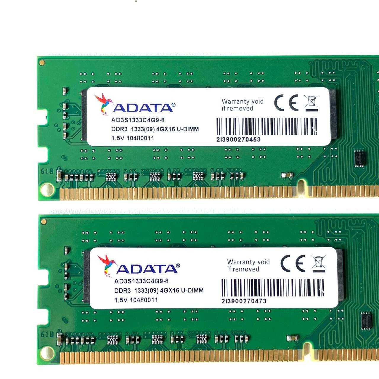 Оперативная память ADATA 4GB DDR3 (PC3-10600S) фотография 1