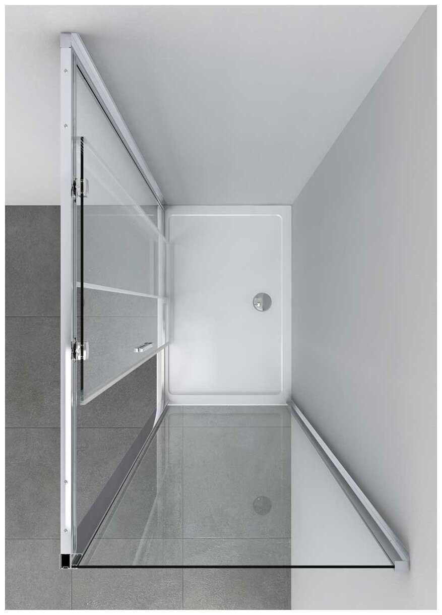 Душевой уголок Vincea Soft VSR-3SO1010CL 100x100х195 профиль хром, стекло прозрачное фотография 1