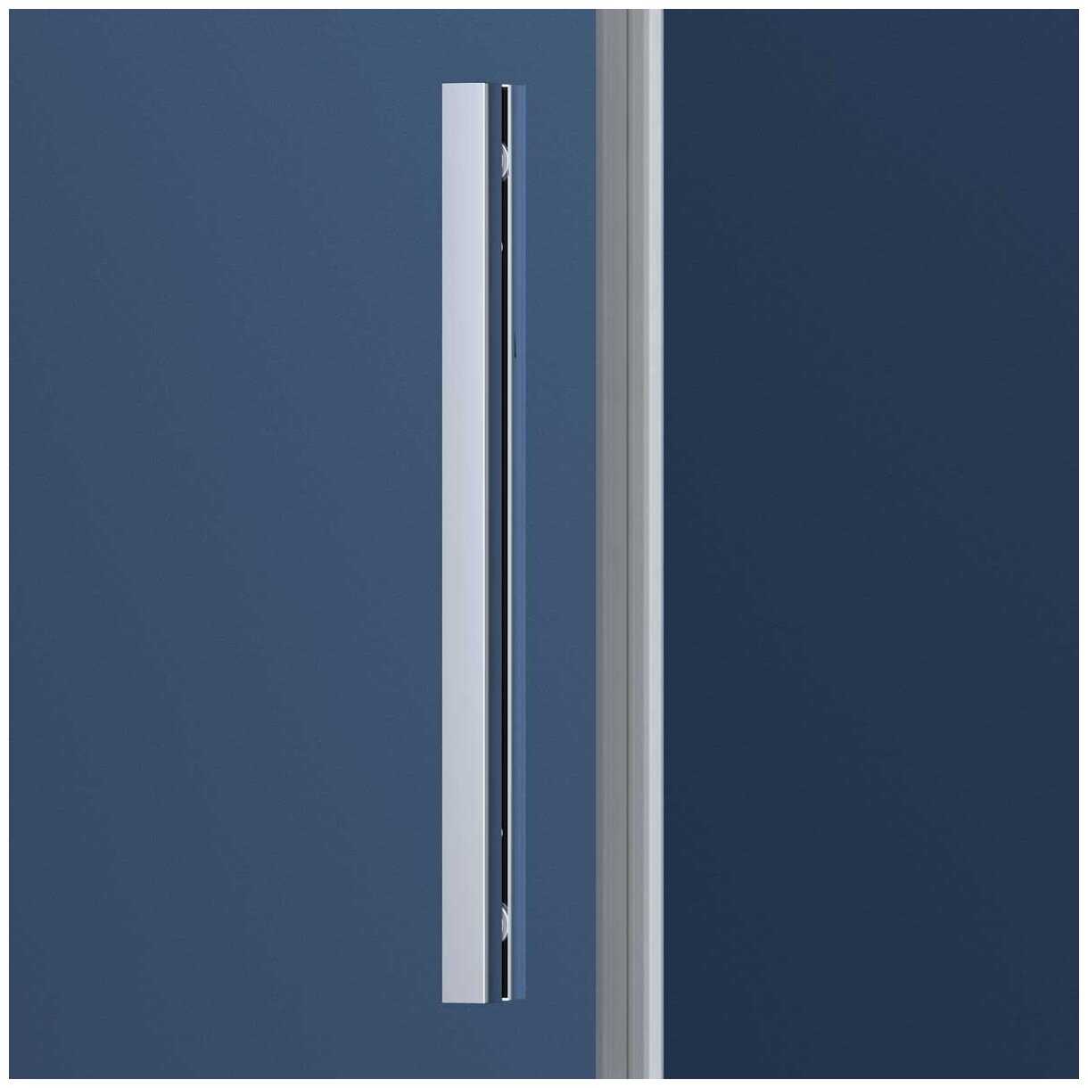 Душевой уголок Vincea Soft VSR-3SO1010CL 100x100х195 профиль хром, стекло прозрачное фотография 2