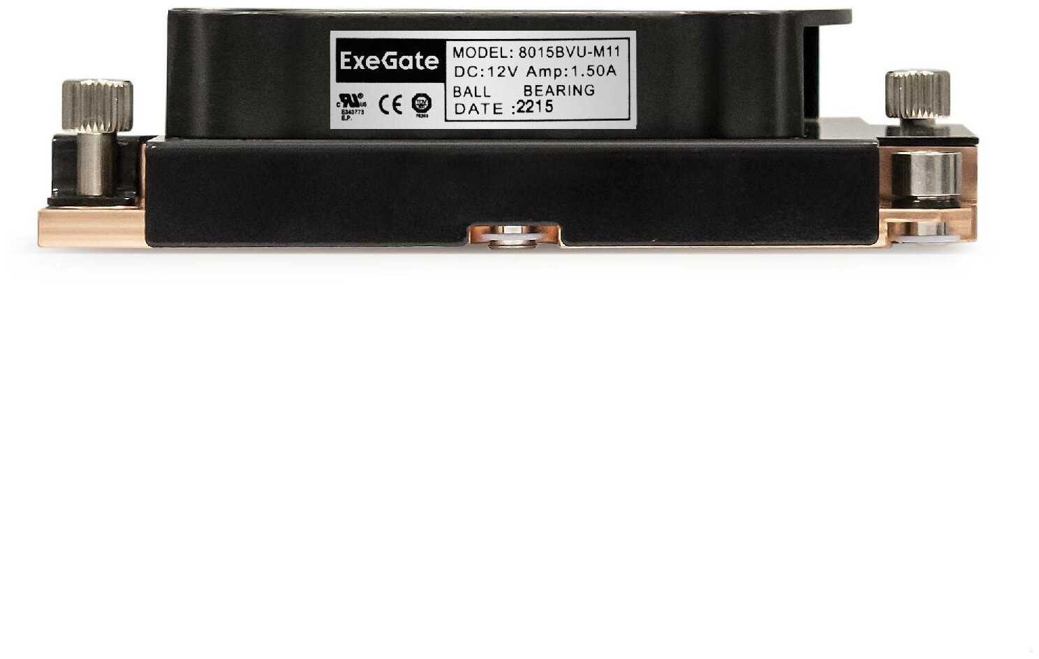 Кулеры для процессора EXEGATE ESNK-P0067APS4 (радиальный, 1U, 3 тепл. трубки, LGA3647, TDP 165W, Fan 80mm) фотография 9