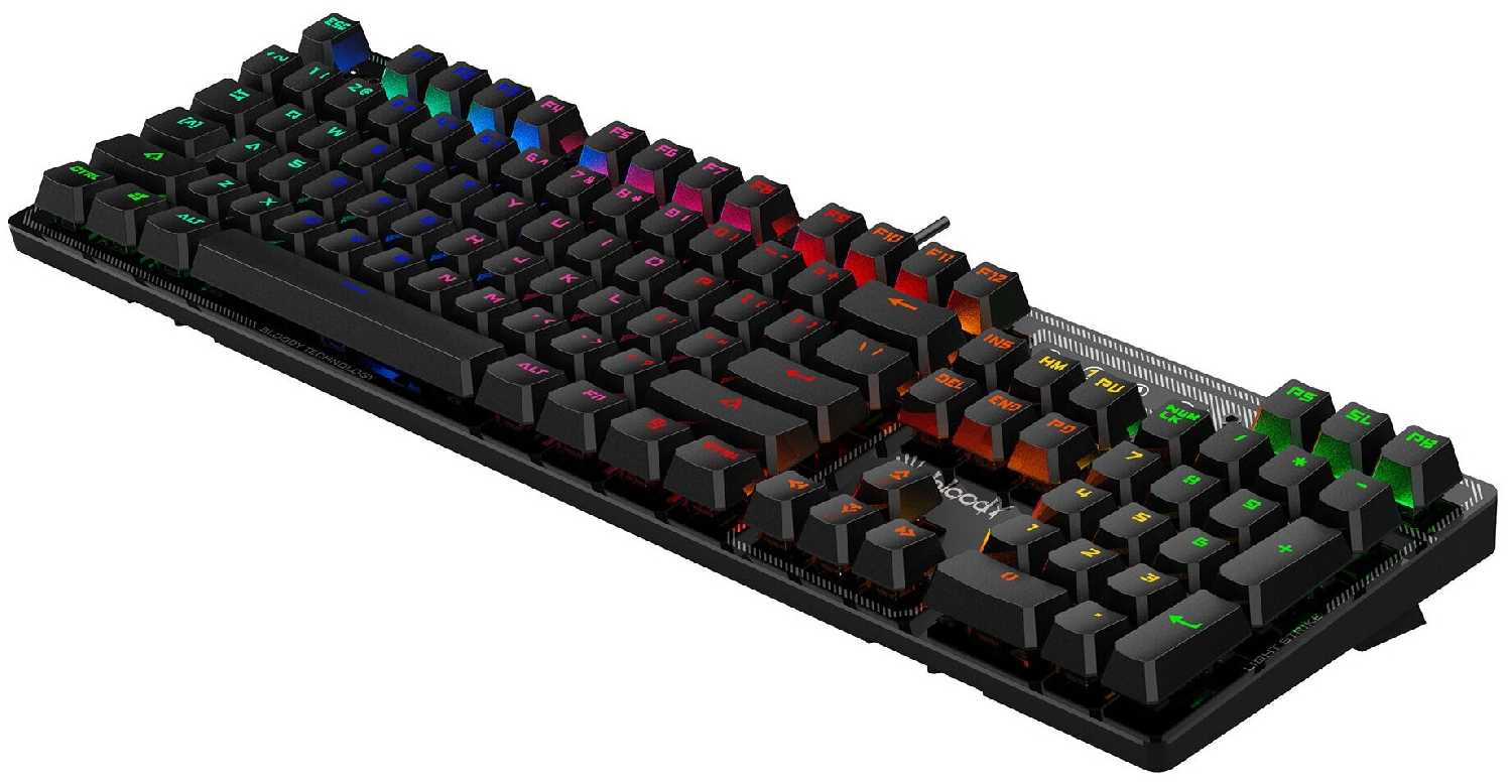 A4Tech Клавиатура A4Tech Bloody B750N DESTINY механическая серый USB Multimedia for gamer LED фотография 7