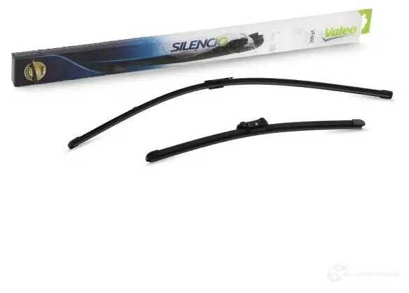 Щетка стеклоочистителя бескаркасная Valeo Silencio Flat Blade Set VM468, 2 шт. фотография 4