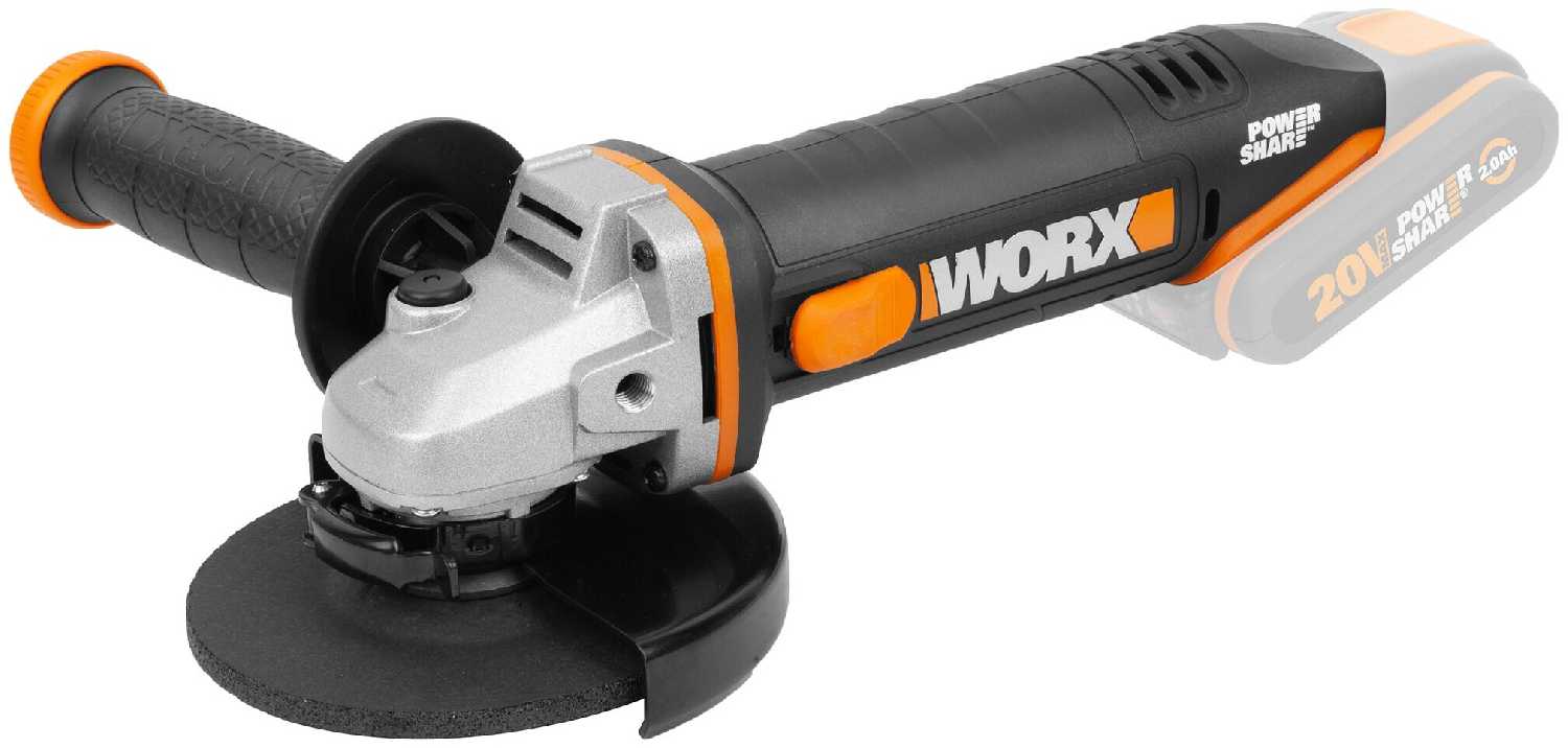 Аккумуляторная УШМ Worx WX803.9 125 мм